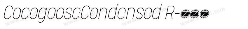 CocogooseCondensed R字体转换